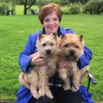 Linda with a 6 month old chiquitita & chico